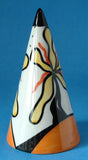 Sugar Shaker Lorna Bailey Hillcrest England Cone Shaped 1990 Homage Clarice Cliff