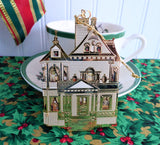 Bing And Grondahl First Doll House Christmas Tree Ornament Boxed 24kt Gold Plated