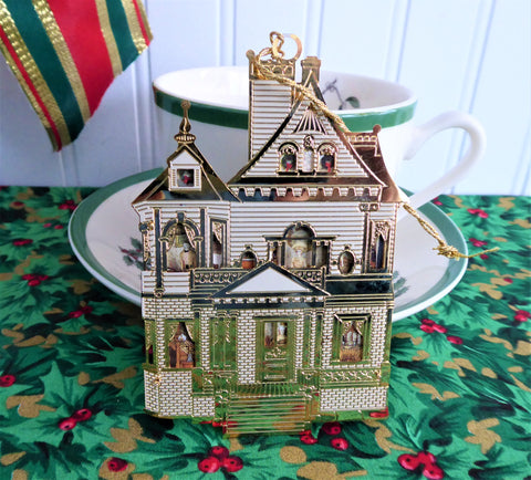 Bing And Grondahl First Doll House Christmas Tree Ornament Boxed 24kt Antiques And Teacups