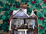 Bing And Grondahl First Doll House Christmas Tree Ornament Boxed 24kt Gold Plated