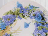 Marjolein Bastin Plate 1995 Blue Skies Blue Wreath 8 Inches Hallmark