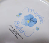 Marjolein Bastin Plate 1995 Blue Skies Blue Wreath 8 Inches Hallmark