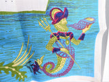 Tea Towel P & O Cruise Ship Oriana Irish Linen 1995 Sailing Ship Travel Souvenir