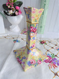 Pair Welbeck Chintz Royal Winton Candleholders 1995 Reissue ONly 500 Made For Victoria Magazine