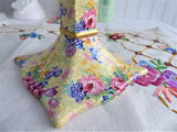 Pair Welbeck Chintz Royal Winton Candleholders 1995 Reissue ONly 500 Made For Victoria Magazine