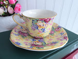 Cup And Saucer Welbeck Chintz Royal Winton 1995 Reissue Made For Victoria Magazine