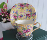Cup And Saucer Welbeck Chintz Royal Winton 1995 Reissue Made For Victoria Magazine