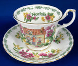 English Country Cottages Royal Albert Norfolk English Cottages Cup and Saucer