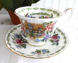 Cup And Saucer Royal Albert Warwickshire English Country Cottages Bone China Afternoon Tea