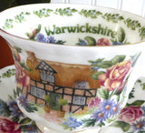 Cup And Saucer Royal Albert Warwickshire English Country Cottages Bone China Afternoon Tea