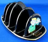 Cockney Andy Capp Toast Rack Wade English Comic Character Ceramic 4 Slice
