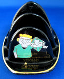 Cockney Andy Capp Toast Rack Wade English Comic Character Ceramic 4 Slice