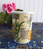 Colorful Iris Lilies Daffodils Botanical Mug Roy Kirkham Secret Garden 1997 Bone China