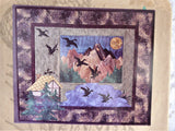 Quilt Pattern Ruffled Feathers 1997 Quilting Pine Needles Lake Ducks Mountains Unused