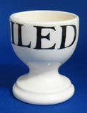 Emma Bridgewater Egg Cups 4 Boiled Egg Black And Marmalade Toast Eggcup Seconds