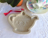 Mary Englebreit Teapot Cookie Mold 1999 Original Tags Large Tea Party Cookie