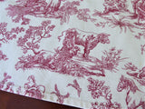 Country Red Toile Placemats Set of 4 Unused Table Linens 2000 Rectangular