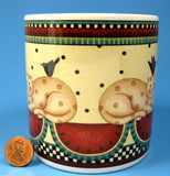 Debbie Mumm Mug Weathervane Country Cats Checks Watermelon 2000
