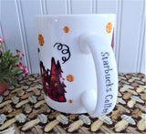 Mug Starbucks Red Orange Black Teapot Coffeepot Houses Coffee 2000