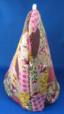 Tea Cozy Faux Patchwork Padded US Hand Made New With Trivet Burgundy Pink