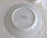 Pretty Teacup Center Salad Buffet Plate Platinum Embossed Border Teacup Decor Tea Party