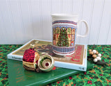 Dunoon Mug Sue Scullard Christmas Tree Windows Toys Stoneware Holiday Cats