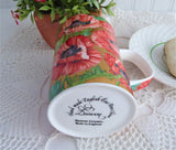 Dunoon Mug Buckingham Gorgeous Oriental Poppies Metallic Gold Brookshaw