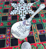 Gorham Chantilly Serving Spoon Sterling 2002 Christmas Snowflake Holiday Tea