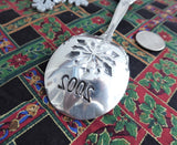 Gorham Chantilly Serving Spoon Sterling 2002 Christmas Snowflake Holiday Tea
