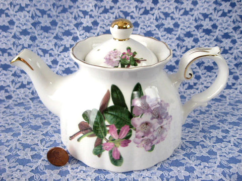 Royal Patrician Rhododendron Teapot Pink And Mauve English Azaleas Tea ...