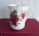 Mug Burgundy Roses England Bone China Allyn Nelson Royal Patrician 2003