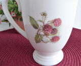 Mug Royal Patrician Fruit Festival Raspberries England Bone China 9 Ounce Pedestal