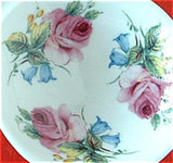 Royal Patrician Tea Bag Caddy Tea Scoop Roses Bluebells Teapot Finial
