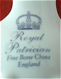 Royal Patrician Tea Bag Caddy Tea Scoop Roses Bluebells Teapot Finial
