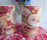 Royal Albert Lady Carlyle Collage Mug Pair Afternoon Tea Series Elegant Tea Mugs