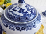 Johnson Brothers Blue Willow Teapot Willow 2004 Large Blue And White