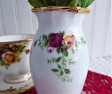 Old Country Roses Vase 4.5 Inch Royal Albert Bone China Not English