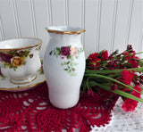 Old Country Roses Vase 4.5 Inch Royal Albert Bone China Not English