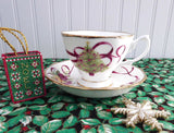 Holiday Royal Albert Old Country Roses Cup and Saucer Christmas Tree