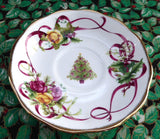 Holiday Royal Albert Old Country Roses Cup and Saucer Christmas Tree