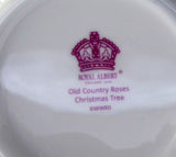 Holiday Royal Albert Old Country Roses Cup and Saucer Christmas Tree