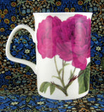 Mug Roy Kirkham Les Roses Pink Maroon English Bone China New