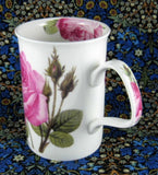 Mug Roy Kirkham Les Roses Pink Maroon English Bone China New