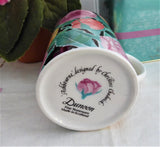 Dunoon Mug Ashbourne Floral Stoneware Christine Chadwick Multicolor Roses