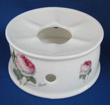 Teapot And Stand Roy Kirkham Redoute Roses Large 6 Cup English Bone China
