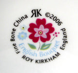 English Bouquet Chintz Mug Roy Kirkham Pink Blue Yellow English Bone China