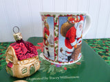 Dunoon Santa Mug Seasons Greetings Richard Partis 2007 Christmas Holiday NWT Old Stock
