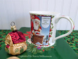 Dunoon Santa Mug Seasons Greetings Richard Partis 2007 Christmas Holiday NWT Old Stock