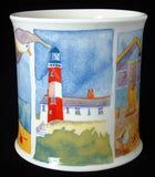 Dunoon By The Sea Mug Emma Ball Beach Huts Boats Chairs New 2007 By The Sea