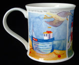 Dunoon By The Sea Mug Emma Ball Beach Huts Boats Chairs New 2007 By The Sea